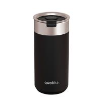 Quokka Boost Coffee Tumbler - Kubek termiczny ze stali nierdzewnej z zaparzaczem 400 ml (Carbon Black)