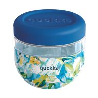 Quokka Bubble Food Jar - Pojemnik na żywność / lunchbox 770 ml (Blue Peonies)
