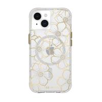 Case-Mate Floral Gems MagSafe - Etui iPhone 15 / iPhone 14 / iPhone 13 (Gold)