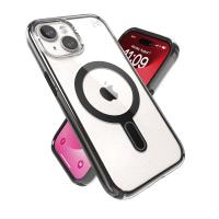 Speck Presidio Perfect-Clear ClickLock & MagSafe - Etui iPhone 15 / iPhone 14 / iPhone 13 (Clear / Frosted Black / Slate Grey)