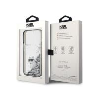 Karl Lagerfeld Liquid Glitter Choupette - Etui iPhone 15 Pro (przezroczysty)