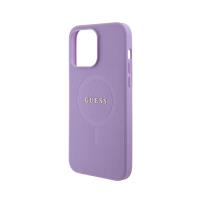 Guess Saffiano MagSafe - Etui iPhone 15 Pro Max (fioletowy)