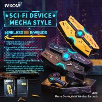 WEKOME VB06 Mecha Series - Bezprzewodowe słuchawki Bluetooth V5.3 TWS z etui ładującym (Tarnish)