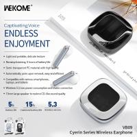 WEKOME VB09 Cyerin Series - Bezprzewodowe słuchawki Bluetooth V5.3 TWS z etui ładującym (Czarny)