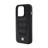 BMW Leather Seats Pattern - Etui iPhone 15 Pro (czarny)