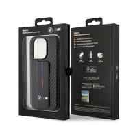 BMW Grip Stand Smooth & Carbon - Etui iPhone 15 Pro Max (czarny)