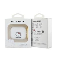 Hello Kitty Silicone 3D Kitty Head - Etui AirPods Pro (biały)