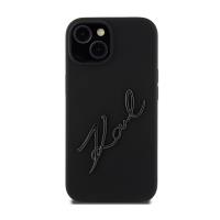 Karl Lagerfeld Silicone Karl Script - Etui iPhone 15 (czarny)