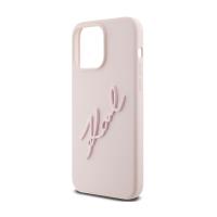 Karl Lagerfeld Silicone Karl Script - Etui iPhone 15 Pro Max (różowy)