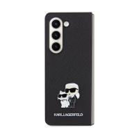 Karl Lagerfeld NFT Saffiano Karl & Choupette Pin - Etui Samsung Galaxy Z Fold 5 (czarny)