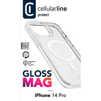 Cellularline Gloss Mag - Etui iPhone 14 Pro MagSafe (przezroczysty)