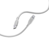 Cellularline Soft Cable - Kabel USB-C do Lightning certyfikat MFi 1.2 m (szary)
