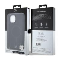 Mercedes Smooth Leather MagSafe - Etui iPhone 14 (czarny)