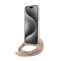 Guess Crossbody Cord 4G Print - Etui iPhone 15 Pro Max (różowy)