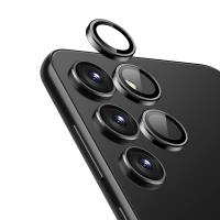 Crong Lens Ring - Szkło hartowane na obiektyw aparatu Samsung Galaxy S24+ (czarny)