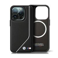 BMW Perforated Twisted Line MagSafe - Etui iPhone 15 (czarny)