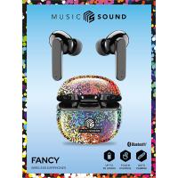 Cellularline Music Sound Fancy - Bezprzewodowe słuchawki Bluetooth V5.3 TWS z etui ładującym (wielokolorowy)