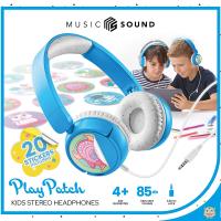 Cellularline Music Sound Play Patch - Słuchawki nauszne dla dzieci (jasny niebieski)