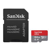 SanDisk Ultra microSDXC - Karta pamięci 64 GB A1 Class 10 UHS-I U1 140 MB/s z adapterem