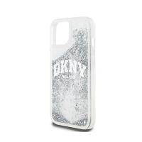 DKNY Liquid Glitter Big Logo - Etui iPhone 15 / 14 / 13 (biały)
