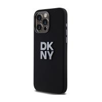 DKNY Liquid Silicone Metal Logo - Etui iPhone 15 Pro Max (czarny)