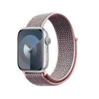 Crong Nylon - Pasek sportowy do Apple Watch 38/40/41 mm (Light Pink)