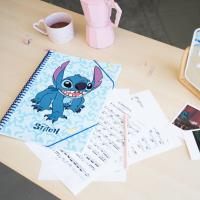 Disney Stitch - Skoroszyt A4 z gumką + 30 przezroczystych koszulek