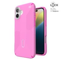 Speck Presidio2 Grip ClickLock & MagSafe - Etui iPhone 16 Plus (True Pink / Shocking Pink / White)