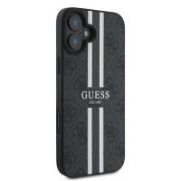 Guess 4G Printed Stripes MagSafe - Etui iPhone 16 Plus (czarny)