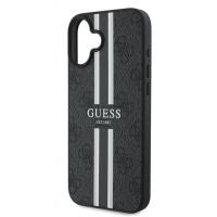 Guess 4G Printed Stripes MagSafe - Etui iPhone 16 Plus (czarny)