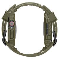 Spigen Rugged Armor Pro - Pasek z obudową do Apple Watch 10 46 mm (Vintage Khaki)