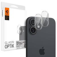 Spigen Optik GLAS.TR Camera Protector 2-Pack - Szkło ochronne na obiektyw do iPhone 16 / 16 Plus (2 szt) (Przezroczysty)