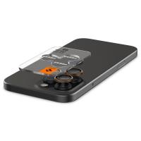 Spigen Optik Pro GLAS.TR EZ Fit Camera Protector 2-Pack - Szkło ochronne na obiektyw do iPhone 16 Pro / 16 Pro Max (2 szt) (Desert Titanium)