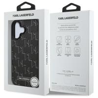 Karl Lagerfeld Hot Stamp MagSafe - Etui iPhone 16 Plus (czarny)