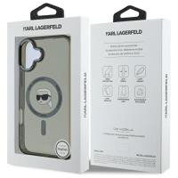 Karl Lagerfeld IML Metal Karl Head MagSafe - Etui iPhone 16 (czarny)