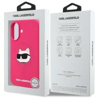 Karl Lagerfeld Silicone Choupette Head Print MagSafe - Etui iPhone 16 (fuksja)