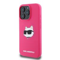 Karl Lagerfeld Silicone Choupette Head Print MagSafe - Etui iPhone 16 Pro Max (fuksja)