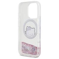 Hello Kitty Liquid Glitter Sweet Kitty Bows MagSafe - Etui iPhone 16 Pro (biały)