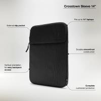 Incase Crosstown Sleeve with Woolenex - Pokrowiec z kieszenią MacBook Pro 14" (M4/M3/M2/M1/2024-2021) (Black)