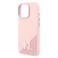 Karl Lagerfeld Silicone Shadow Metal Initial MagSafe - Etui iPhone 16 Pro Max (różowy)