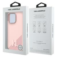 Karl Lagerfeld Silicone Shadow Metal Initial MagSafe - Etui iPhone 16 Pro Max (różowy)