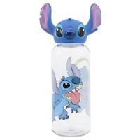 Disney Stitch - Butelka 560 ml z zakrętką 3D z kolekcji Flowers