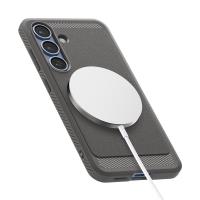 Spigen Rugged Armor Mag MagSafe - Etui do Samsung Galaxy S25 (Marble Grey)