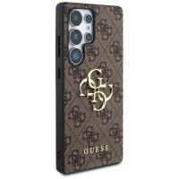 Guess Big 4G Logo Classic Logo - Etui do Samsung Galaxy S25 Ultra (brązowy)