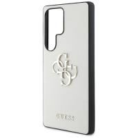 Guess Grained Big 4G Logo Small Classic Logo - Etui do Samsung Galaxy S25 Ultra (beżowy)