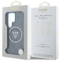 Guess 4G Glitter Triangle Buttons MagSafe - Etui do Samsung Galaxy S25 Ultra (czarny)
