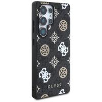 Guess 4G Printed Colored Peony Pattern MagSafe - Etui do Samsung Galaxy S25 Ultra (czarny)