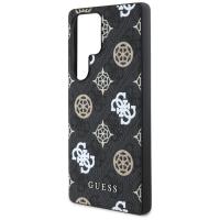 Guess 4G Printed Colored Peony Pattern MagSafe - Etui do Samsung Galaxy S25 Ultra (czarny)