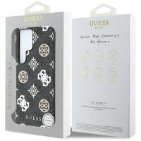 Guess 4G Printed Colored Peony Pattern MagSafe - Etui do Samsung Galaxy S25 Ultra (czarny)