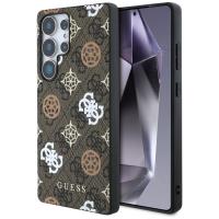 Guess 4G Printed Colored Peony Pattern MagSafe - Etui do Samsung Galaxy S25 Ultra (brązowy) Guess 4G Printed Colored Peony Pattern MagSafe - Etui do Samsung Galaxy S25 Ultra (brązowy)